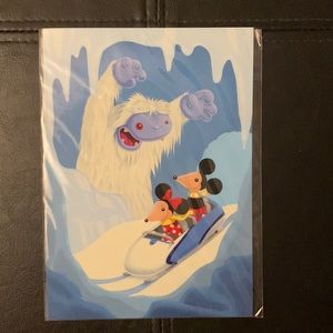 Disney’s Matterhorn themed postcard